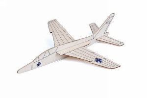 WP Balsagleiter "Alpha Jet", Freiflugmodell
