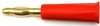 Goldmittellamellenstecker 4mm (rot)